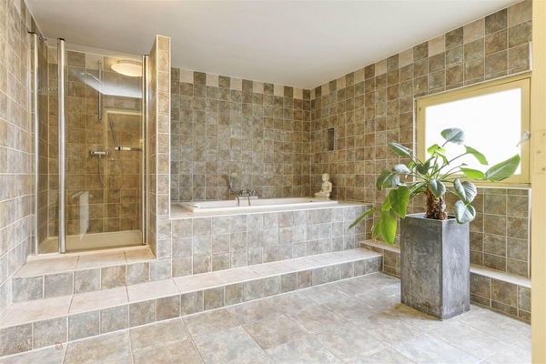 bathroom transformed to Living room