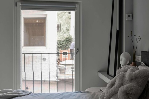 masterbedroom with french balcony