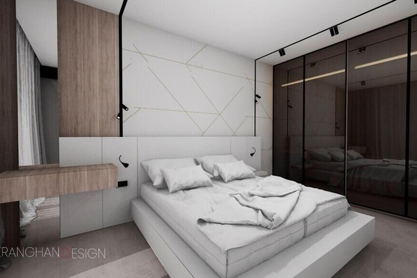 Master bedroom 3D Render
