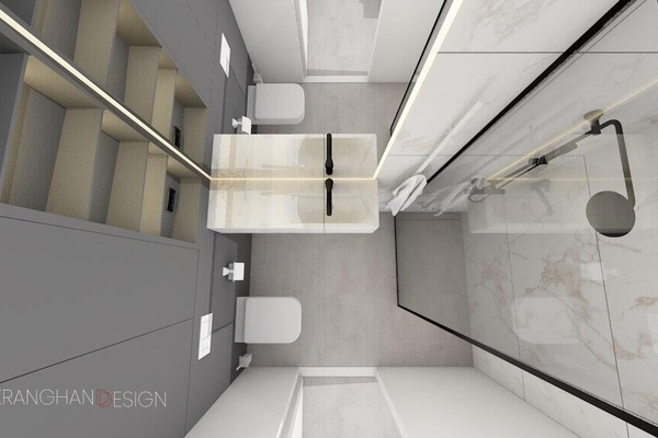 klein badkamer ontwerp