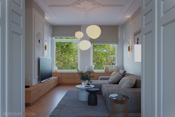 living room 3d visualisation