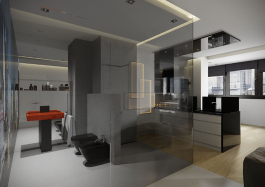 Design Minimalistic Bachelor's Apartment